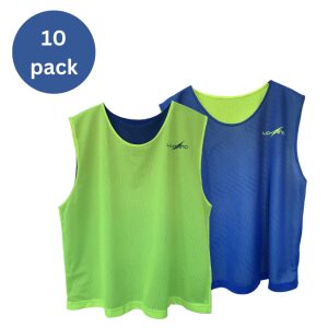 Reversible Bibs 10 Pack Blue/Yellow