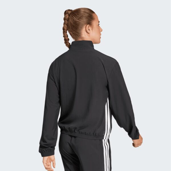 Womens Train Essentials 3-Stripes Woven Warm Up Jacket