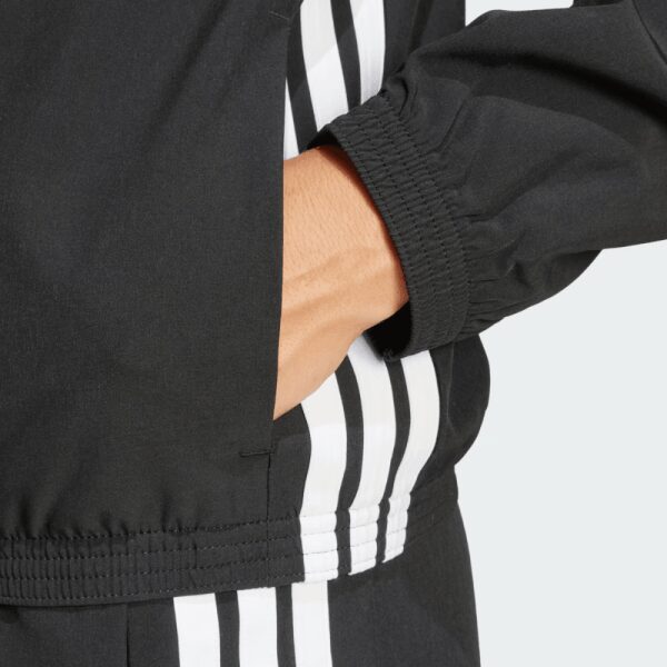 Womens Train Essentials 3-Stripes Woven Warm Up Jacket