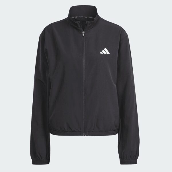 Womens Train Essentials 3-Stripes Woven Warm Up Jacket