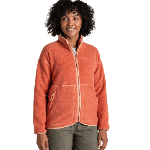 Womens Avens Full Zip Fleece Orange
