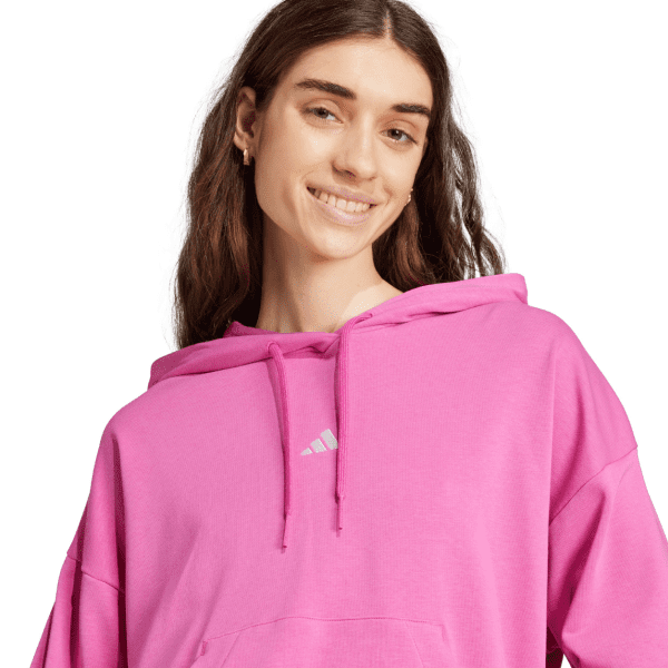 Womens Small Logo French Terry Hoodie Pink