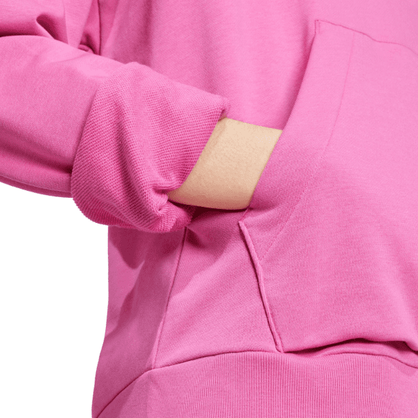 Womens Small Logo French Terry Hoodie Pink