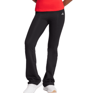Womens Essentials Small Logo Flared Leggings Black