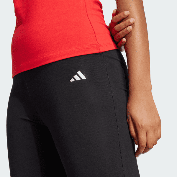 Womens Essentials Small Logo Flared Leggings Black