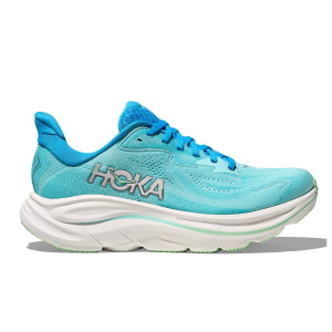 Womens Clifton 10 Running Shoes (Wide Fit) Blue