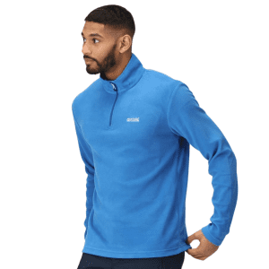 Mens Thompson Lightweight Half Zip Fleece Blue