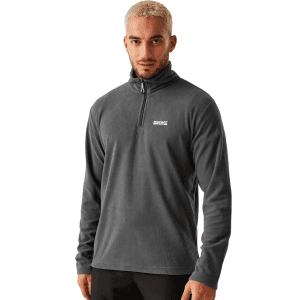 Mens Thompson Lightweight Half Zip Fleece Grey
