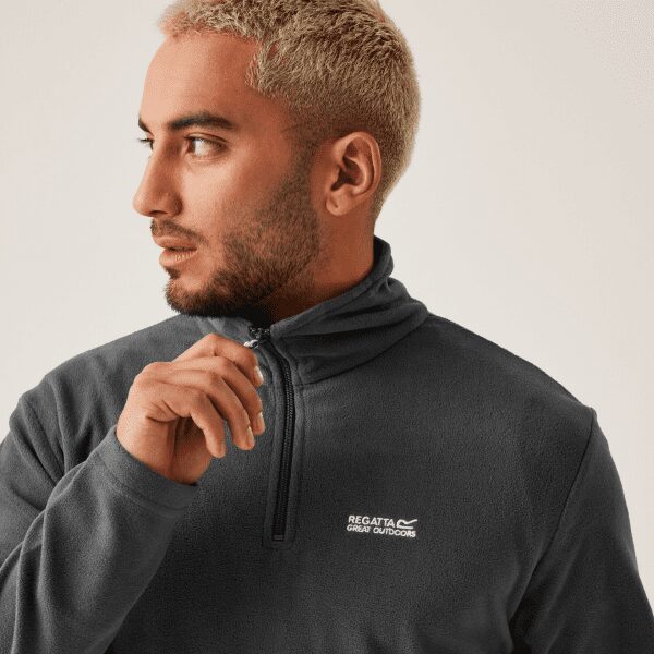 Mens Thompson Lightweight Half Zip Fleece Grey