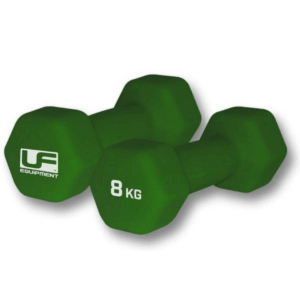 8kg Hex Dumbbell Pair Green