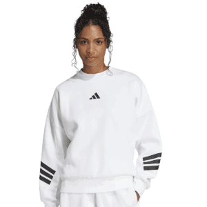 Womens Future Icons 3-Stripes White Sweatshirt