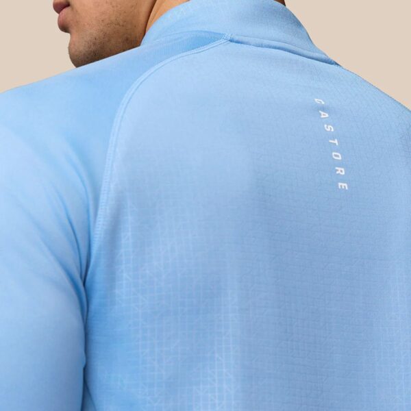 Mens Adapt Training Blue Half Zip Top