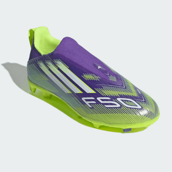 Kids F50 League Laceless FG Football Boots