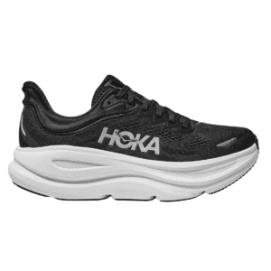 Womens Bondi 9 Black Running Shoes (Wide Fit D)