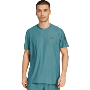 Mens Own the Run Green T-Shirt