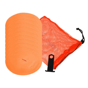 Round Orange Marker Discs (Set of 10)