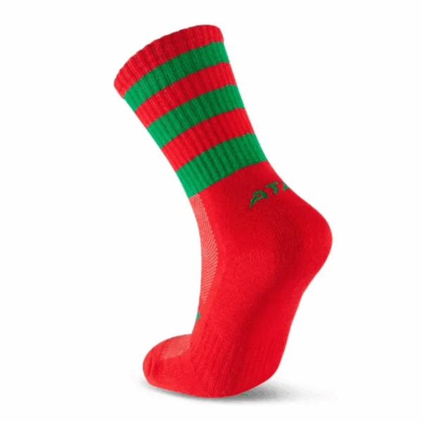 Mid Leg Socks Red/Green