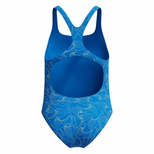 Girls Hyperboom Allover Medalist Blue Swimsuit