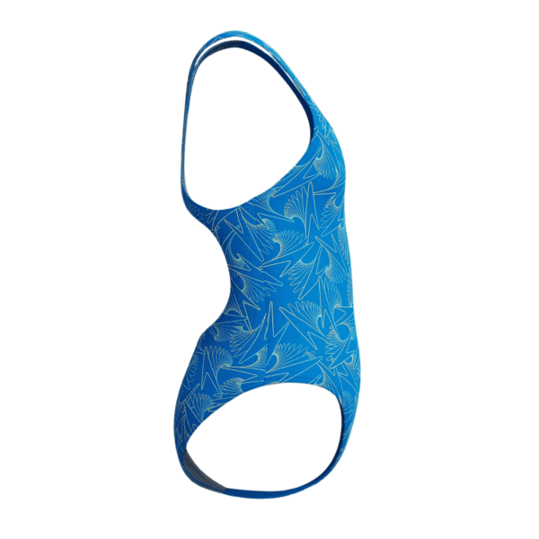Girls Hyperboom Allover Medalist Blue Swimsuit