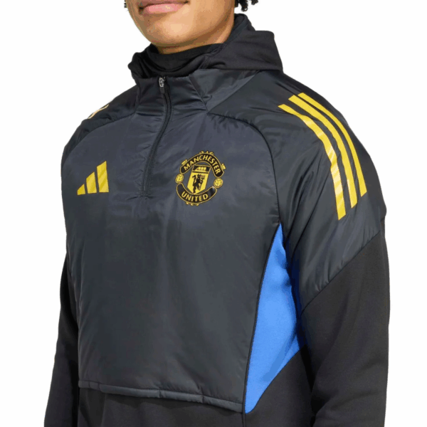 Mens Manchester United Tiro 25 Winterized Half Zip