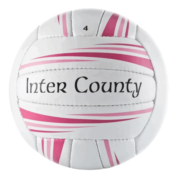 Inter County Gaelic Training Ball 10 Pack (White/Pink)