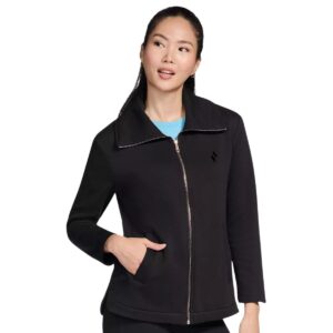Womens GO SNUGGLE Full Zip Black Jacket