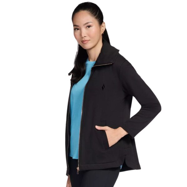 Womens GO SNUGGLE Full Zip Black Jacket