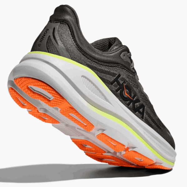 Mens Bondi 9 Grey Running Shoes