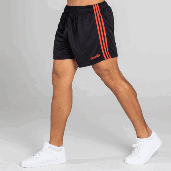 Mourne Gaelic Shorts Black/Red