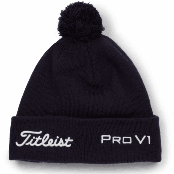 Tour Pom Pom Navy Beanie