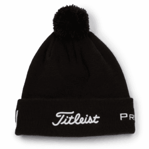 Tour Pom Pom Black Beanie