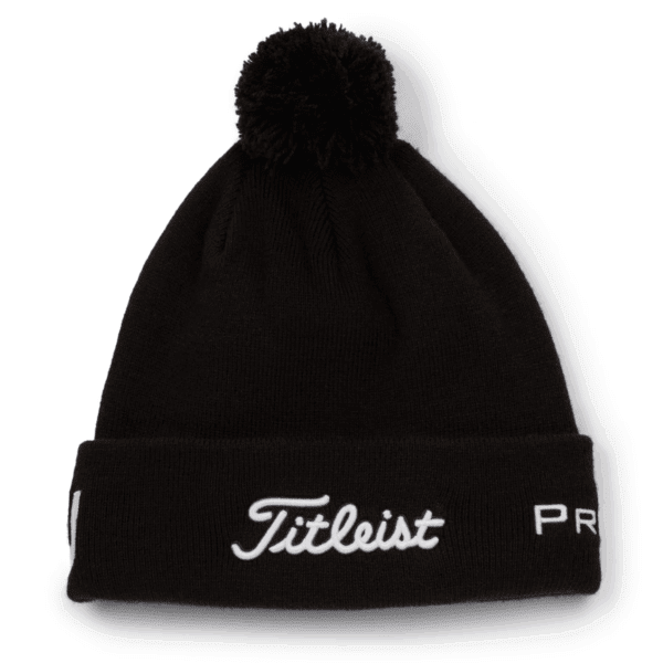 Tour Pom Pom Black Beanie
