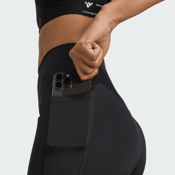 Womens Optimé Essentials No Front Rise Seam 7/8 Leggings