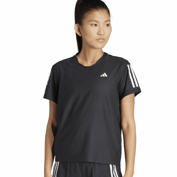 Womens Own The Run Black T-Shirt