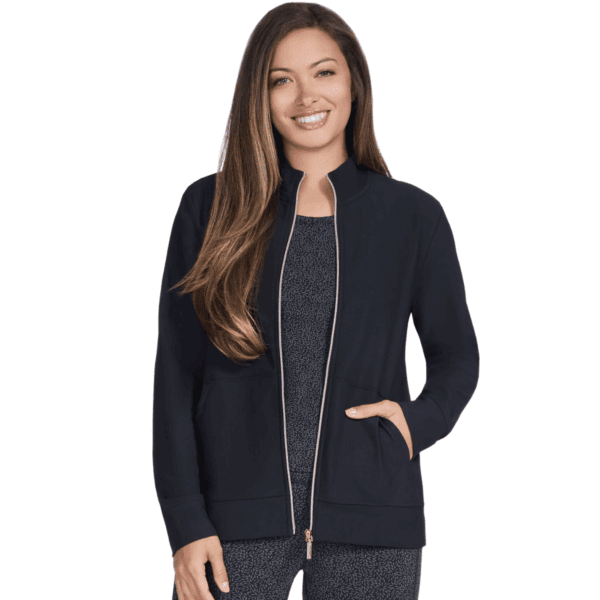 Womens GO Luxe Rib Everyday Full Zip Jacket