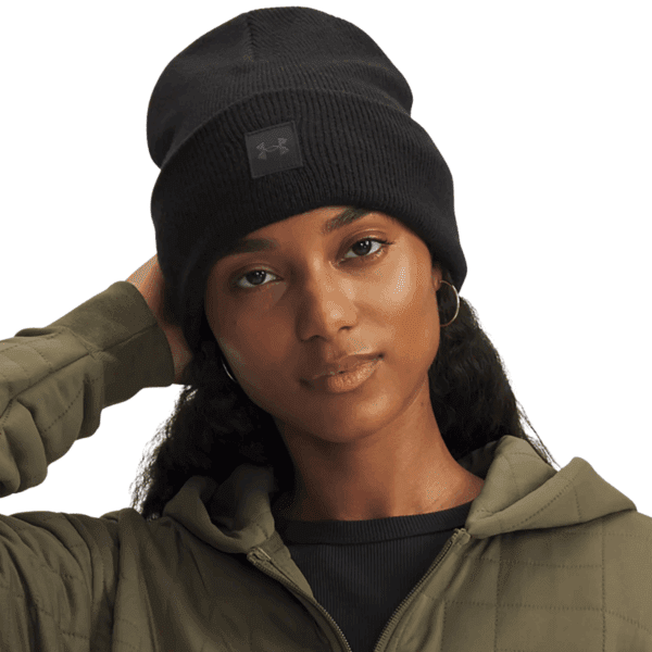 Womens Halftime Winter Black Beanie
