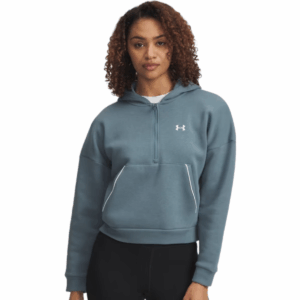 Womens Rival Piped Half Zip Hoodie