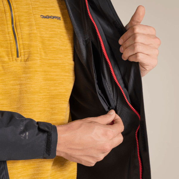 Mens Ossus Waterproof Black Jacket
