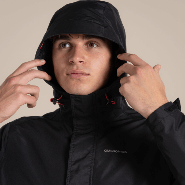 Mens Ossus Waterproof Black Jacket