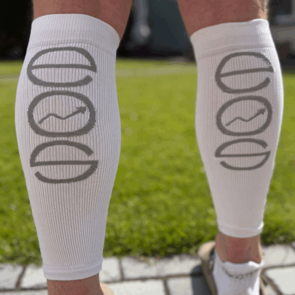 Elite Calf Compression White Sleeves