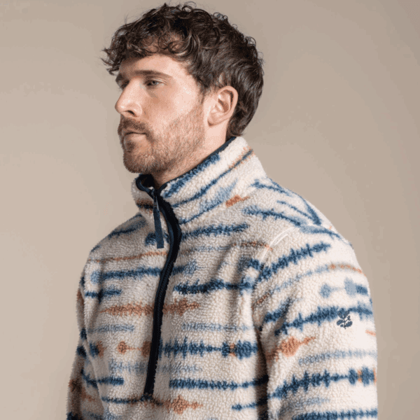 Mens Rawthey Printed Half Zip Fleece