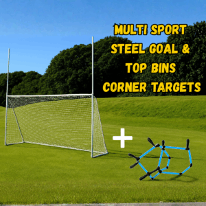 Multi Sport Steel Goal & PLAY Top Bins Corner Target