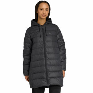 Womens Essentials CLIMAWARM 3-Stripes Light Down Hooded Parka