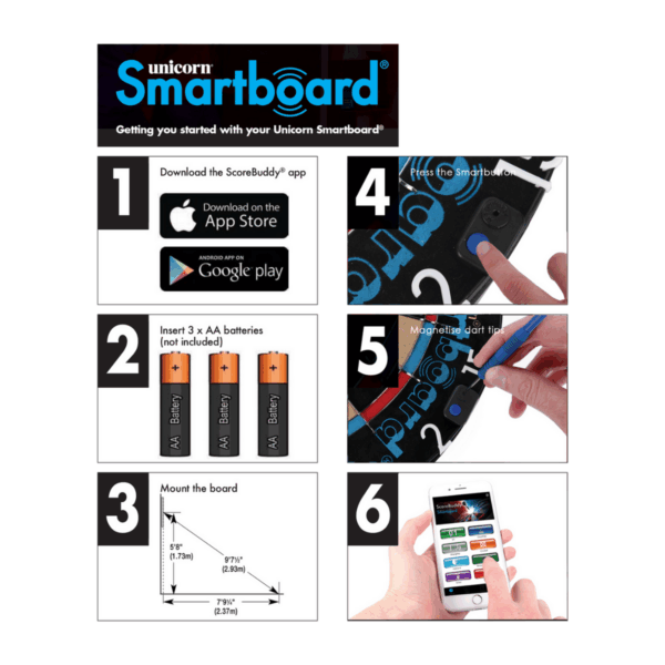 App Enabled Smartboard with Darts