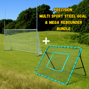 Multi Sport Steel Goal & PLAY Mega Rebounder Bundle