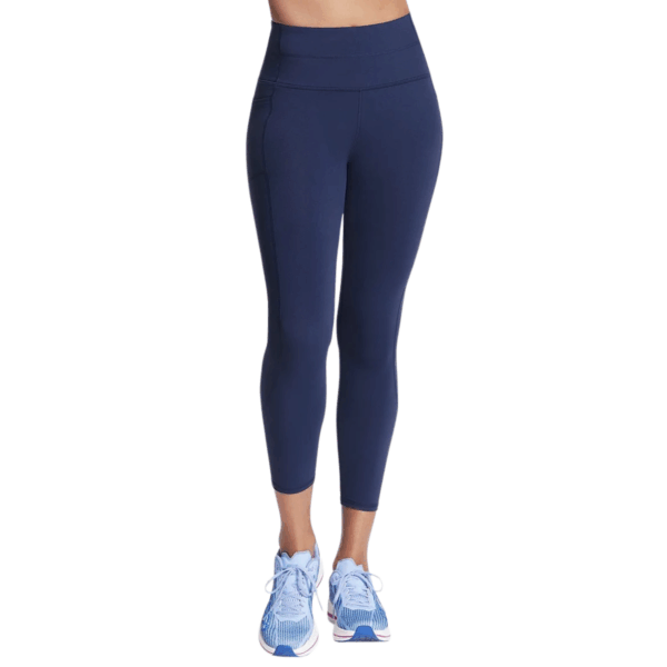 Womens GO WALK High Waisted 7/8 Navy Legging