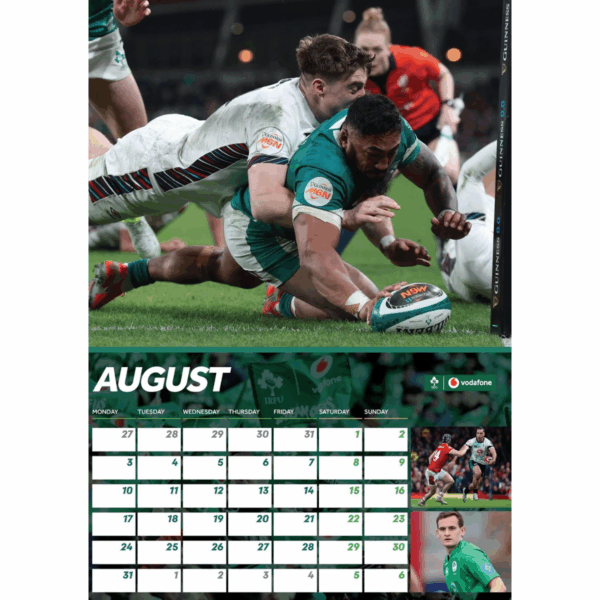 Official IRFU A3 Calendar for 2026
