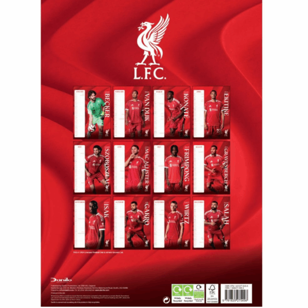 Official Liverpool A3 Calendar for 2026
