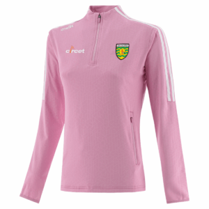 Girls Donegal GAA Hydra 184 Brushed Pink Half Zip Top