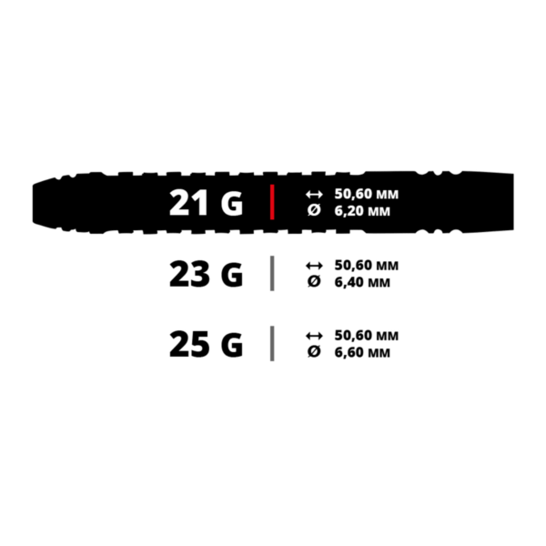 Wraith 90% Tungsten Steel Tip Darts